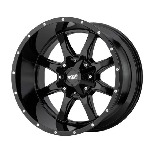 MO970 Gloss Black With Milled Lip 10x20 8/170 ET-24 CB125,5 60°