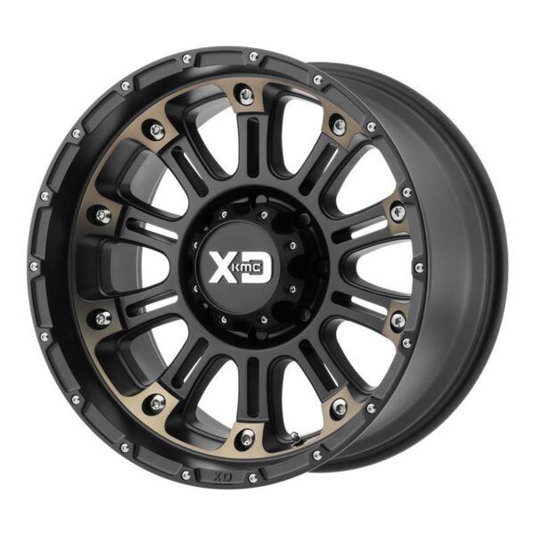 XD829 Satin Black Machined Dark Tint 9x20 5/127 ET-12 CB72,6 60°