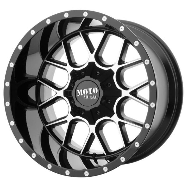 MO986 Gloss Black Machined 9x20 6/135/139,7 ET18 CB106,2 60°