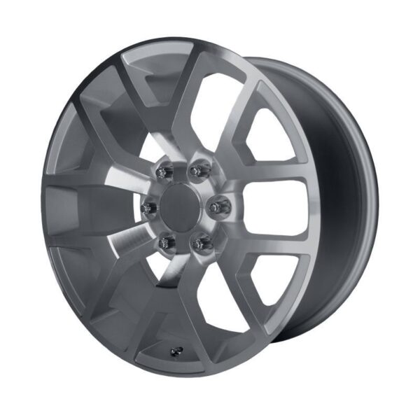PR169 Silver with Machined Spokes 9x22 6/139,7 ET28 CB78,3 60°