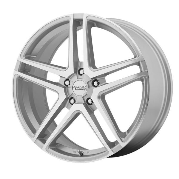 AR907 Bright Silver Machined Face 7x16 5/115 ET40 CB72,6 60°