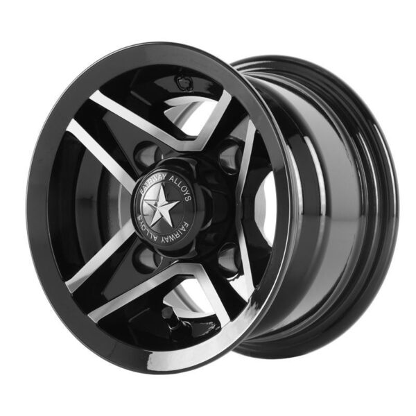 FA127 Gloss Black Machined 7x8 4/101,6 ET0 CB70,7 60°