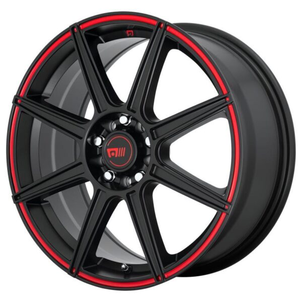 MR142 Satin Black With Red Stripe 7x16 5/108/114,3 ET40 CB72,6 60°