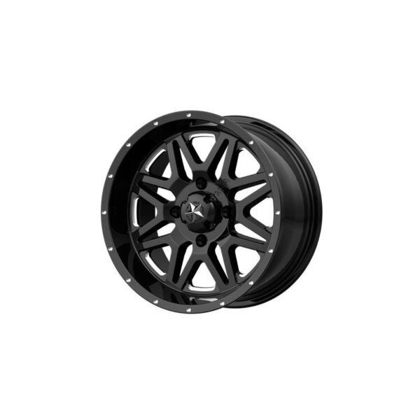 MA26 Milled Gloss Black 7x14 4/110 ET0 CB86,0 60°
