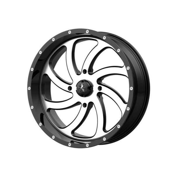 MA36 Machined Gloss Black 7x18 4/156 ET0 CB132,0 60°