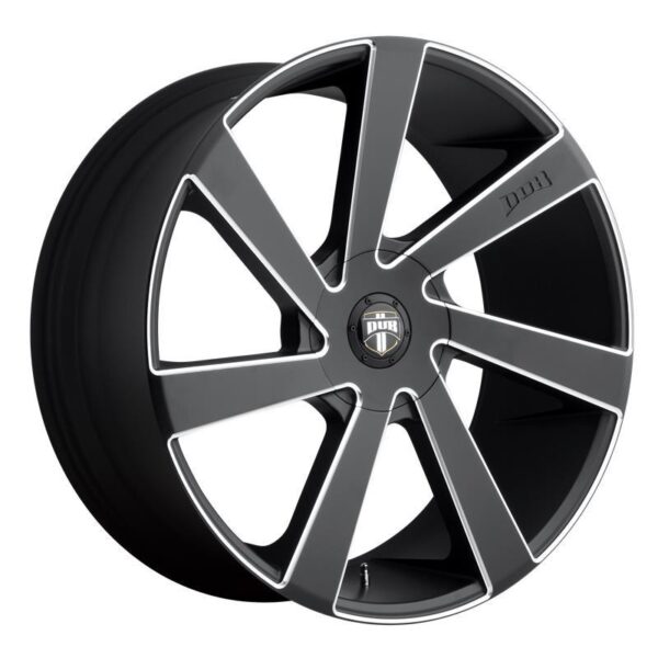DC133 MATTE BLACK MILLED 9,5x22 5/115/120,65 ET15 CB72,6 60°