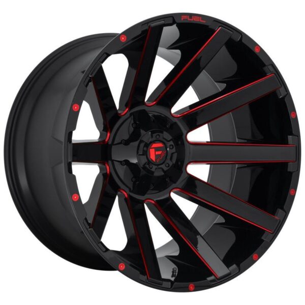 FC643 GLOSS BLACK RED TINTED CLEAR 10x20 5/114,3/127 ET-18 CB78,1 60°