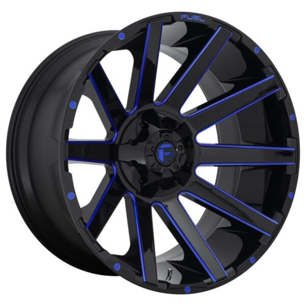 FC644 GLOSS BLACK BLUE TINTED CLEAR 10x20 5/114,3/127 ET-18 CB78,1 60°