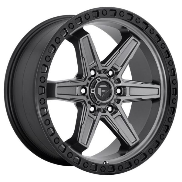 FC698 MATTE GUN METAL BLACK BEAD RING 9x17 5/127 ET1 CB71,5 60°