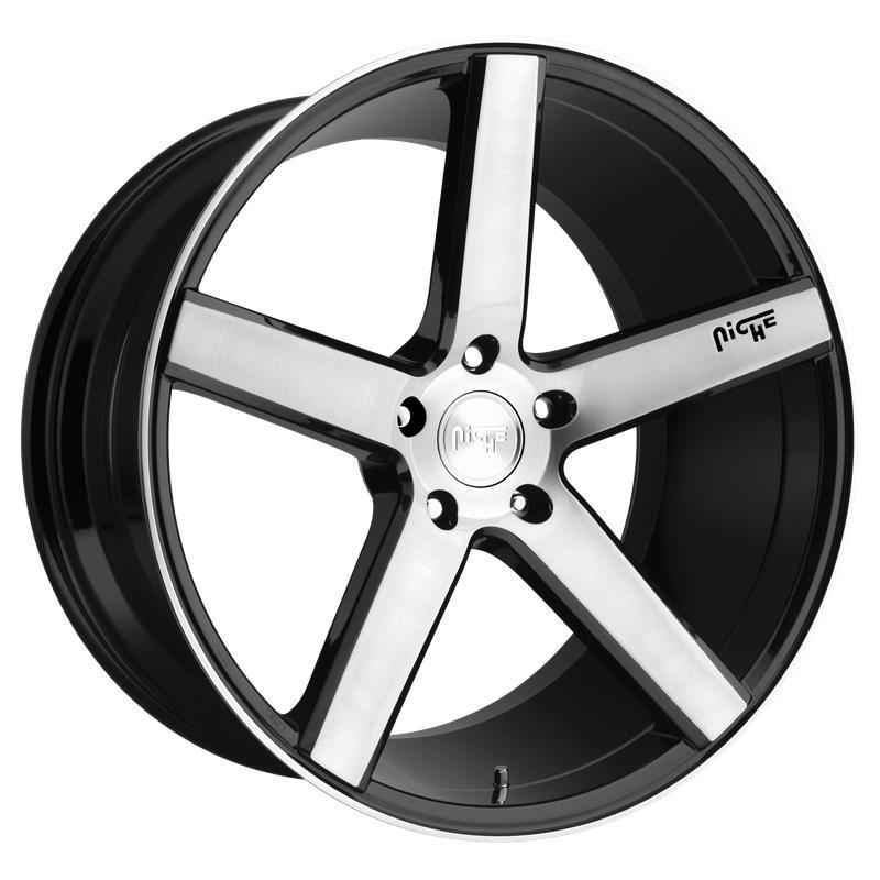 NC124 GLOSS BLACK BRUSHED 8x18 5/114,3 ET40 CB72,6 60°