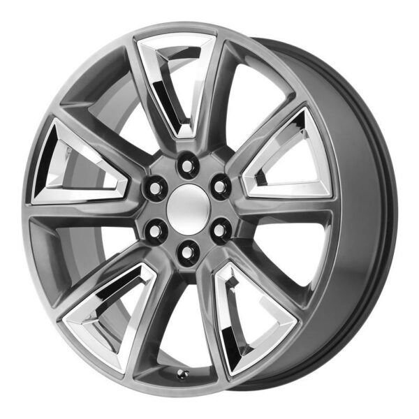 PR168 Hyper Silver with Chrome Accents 9x22 6/139,7 ET24 CB78,3 60°