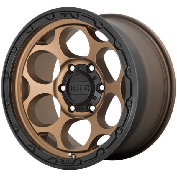 KM541 Matte Bronze With Black Lip 8,5x17 5/127 ET0 CB71,5 60°