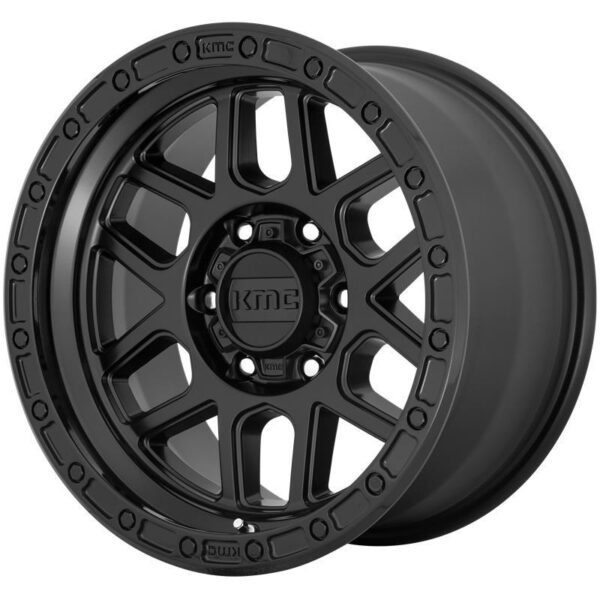 KM544 Satin Black With Gloss Black Lip 9x20 8/180 ET18 CB124,2 60°
