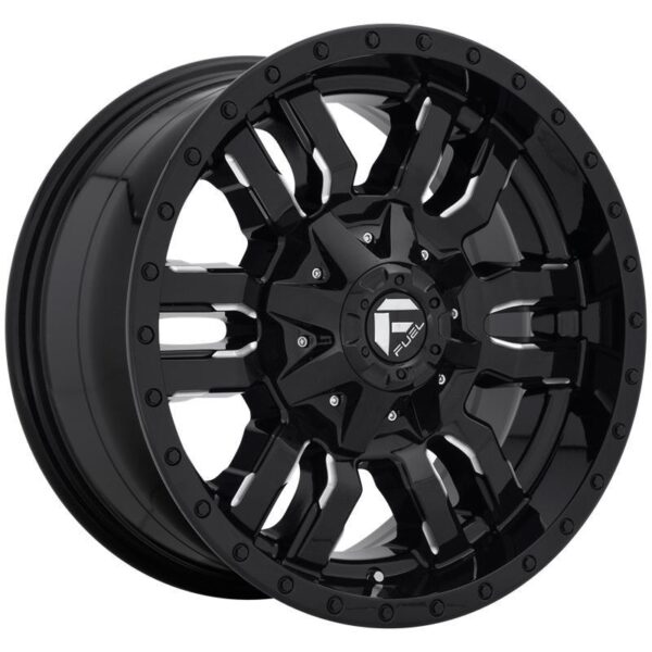 FC595 GLOSS BLACK MILLED 9,5x22 8/180 ET20 CB124,2 60°