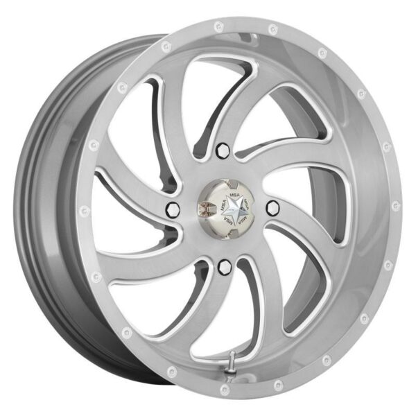 MA36 Brushed Titanium 7x18 4/156 ET0 CB132,0 60°