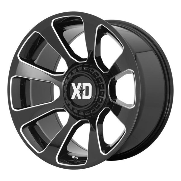 XD854 Gloss Black Milled 9x20 6/135/139,7 ET0 CB106,1 60°