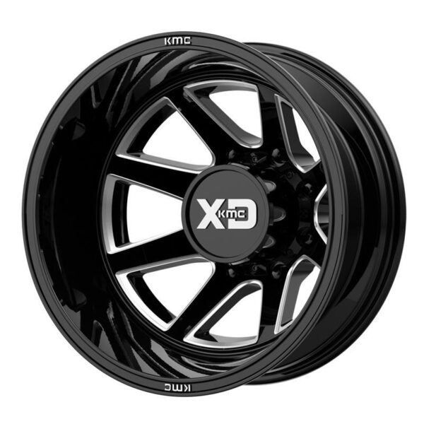 XD845 Gloss Black Milled 8,25x22 8/165,1 ET105 CB117,0 60°