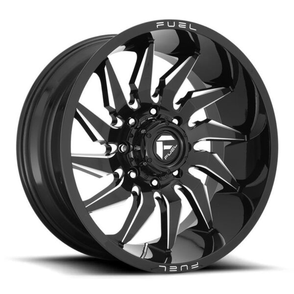 FC744 Gloss Black Milled 12x24 6/135 ET-44 CB87,1 60°