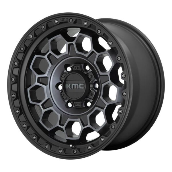 KM545 Satin Black With Gray Tint 9x17 6/135 ET18 CB87,1 60°