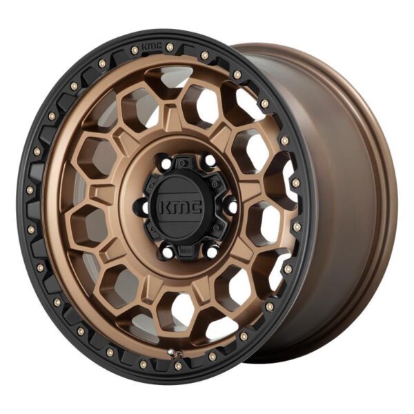 KM545 Matte Bronze With Black Lip 9x17 5/127 ET-12 CB71,5 60°