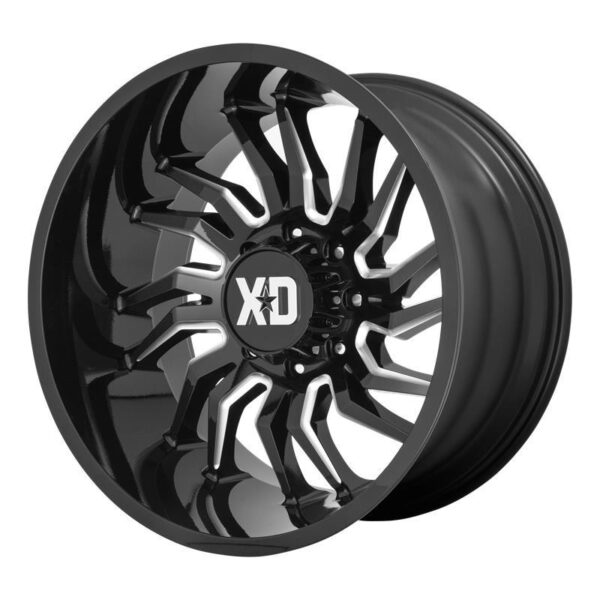 XD858 Gloss Black Milled 10x20 6/135 ET-18 CB87,1 60°
