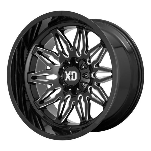XD859 Gloss Black Milled 10x20 6/135/139,7 ET-18 CB106,1 60°