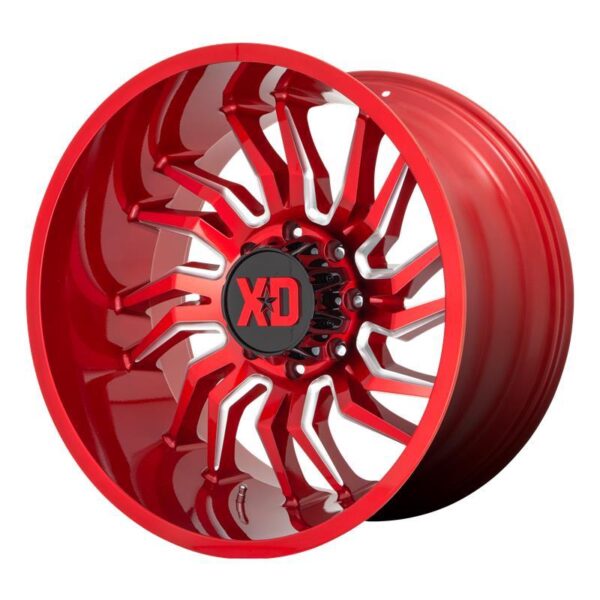 XD858 Candy Red Milled 10x22 6/139,7 ET-18 CB106,1 60°