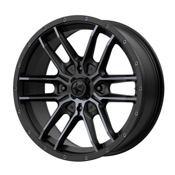 MA43 Satin Black With Titanium Tint 7x14 4/110 ET10 CB86,0 60°