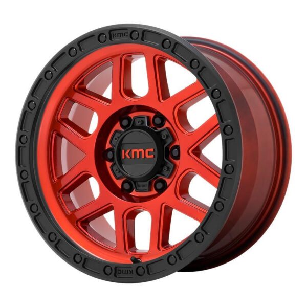 KM544 Candy Red With Black Lip 9x17 6/114,3 ET18 CB66,1 60°