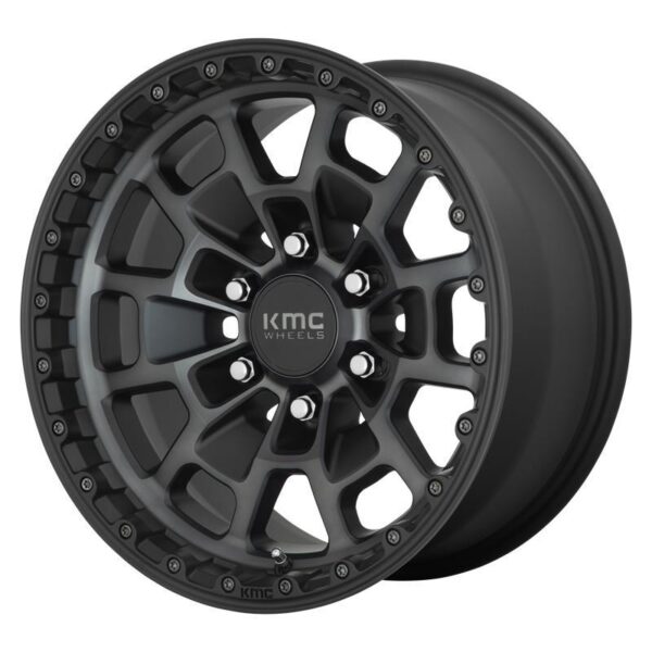 KM718 SUMMIT SATIN BLACK W/ GRAY TINT 8x16 6/139,7 ET0 CB106,1 60°