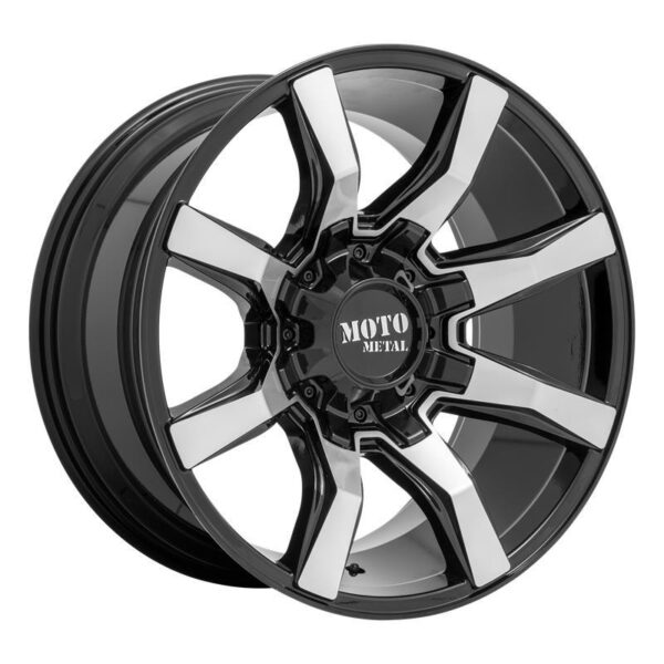 MO804 Gloss Black Machined 10x22 8/180 ET-18 CB124,2 60°