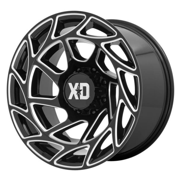 XD860 ONSLAUGHT GLOSS BLACK MILLED 9x20 6/135 ET0 CB87,1 60°
