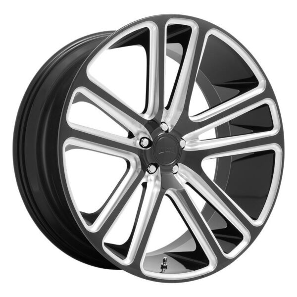 S255 FLEX GLOSS BLACK MILLED 10x26 6/135 ET30 CB87,1 60°