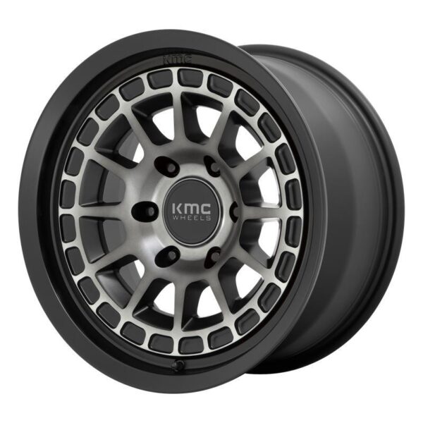 KM719 CANYON SATIN BLACK W/ GRAY TINT 8x17 6/139,7 ET35 CB100,3 60°