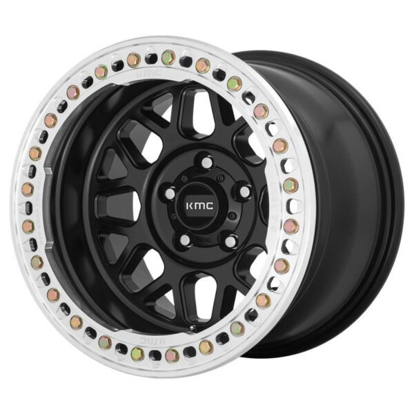 KM235 GRENADE CRAWL SATIN BLACK 8,5x17 8/165,1 ET0 CB125,5 60°