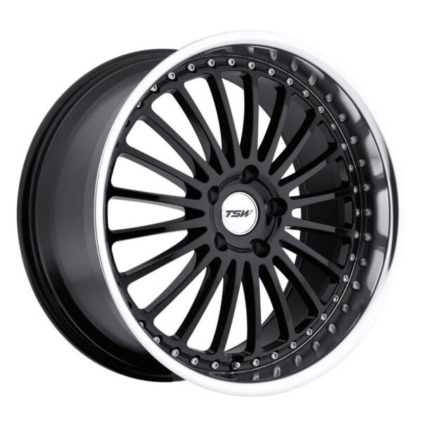 SILVERSTONE GLOSS BLACK W/ MIRROR CUT LIP 8x18 5/114,3 ET20 CB76,1 60°