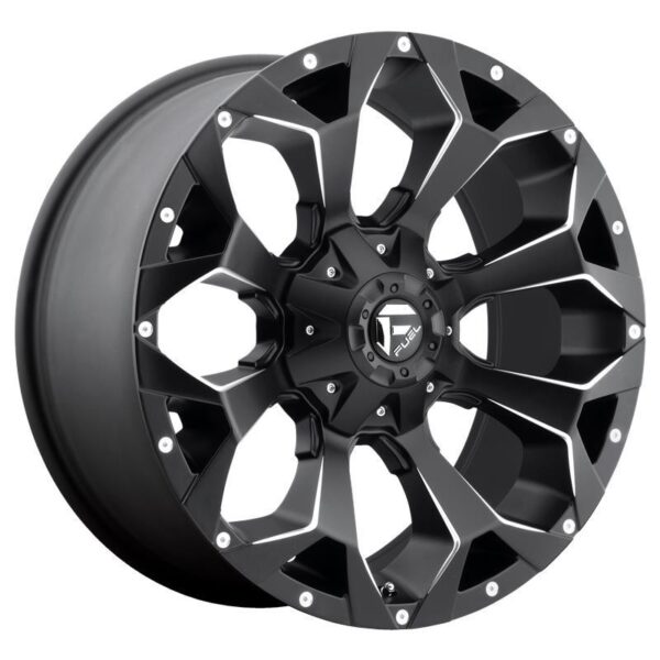 D546 ASSAULT MATTE BLACK MILLED 9x18 5/139,7/150 ET20 CB110,1 60°