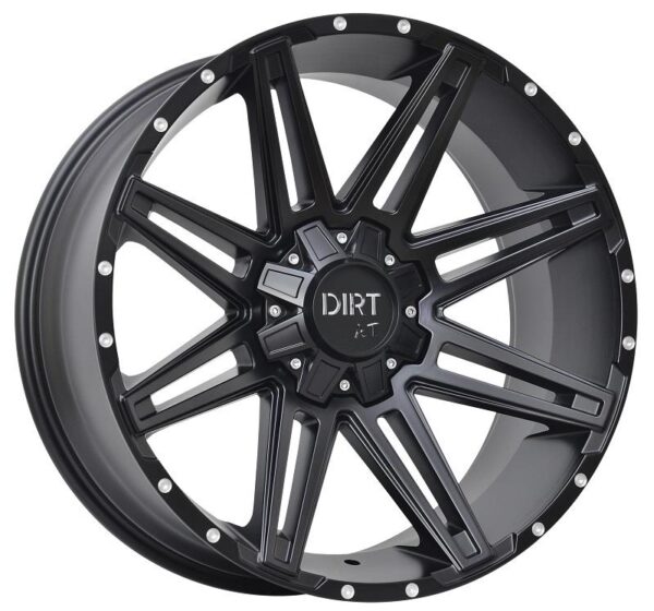 D88 Flatblack milled rivets 8x18 6/120/130 ET48 CB84,1 60°