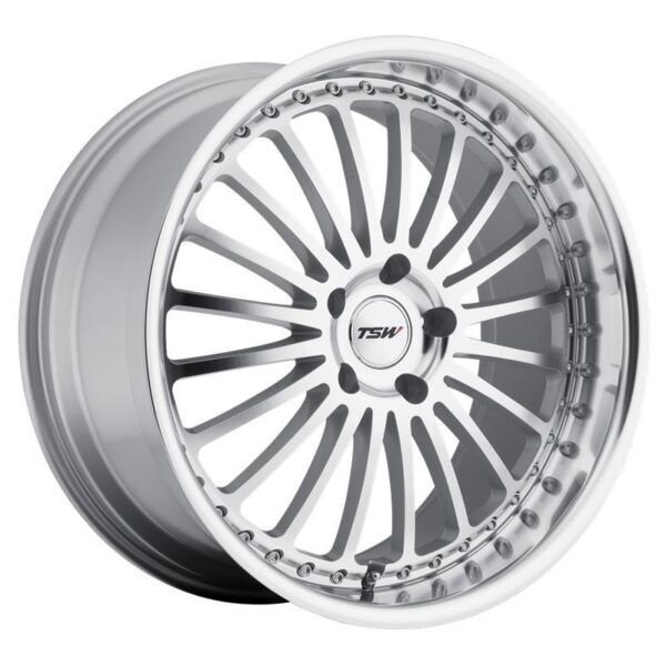 SILVERSTONE SILVER W/ MIRROR CUT FACE & LIP 9x22 5/120 ET35 CB76,1 60°