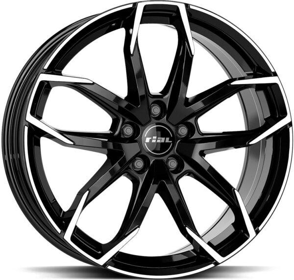 RIAL Lucca Diam Black Pol 6,5x16 4/100 ET46 CB54,1 60°