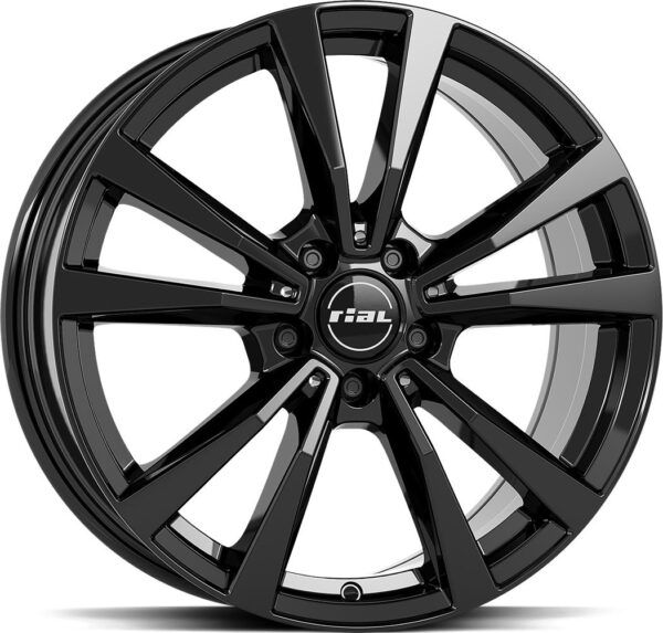 RIAL M12X Diam Black 9x20 5/112 ET48 CB66,6 R14