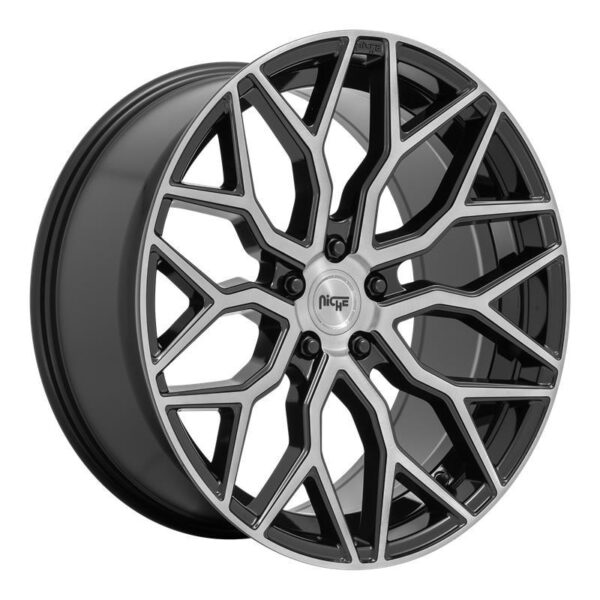 M262 MAZZANTI GLOSS BLACK BRUSHED FACE 8,5x19 5/114,3 ET35 CB72,7 60°