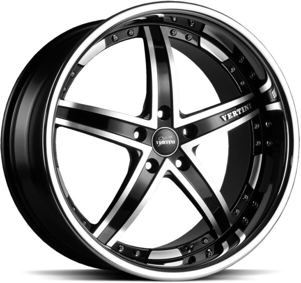 VERTINI Fairlady Black Mach Face 9,5x19 5/120 ET22 CB72,6 60°
