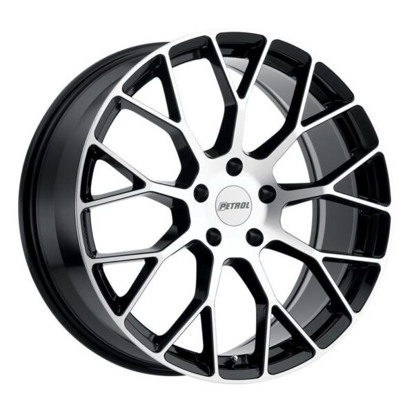 P2B GLOSS BLACK W/ MACHINED FACE 7x16 4/100 ET40 CB72,1 60°