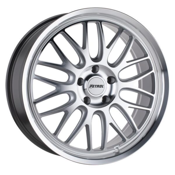 P4C SILVER W/ MACHINED FACE & LIP 8x18 5/105 ET40 CB72,1 60°