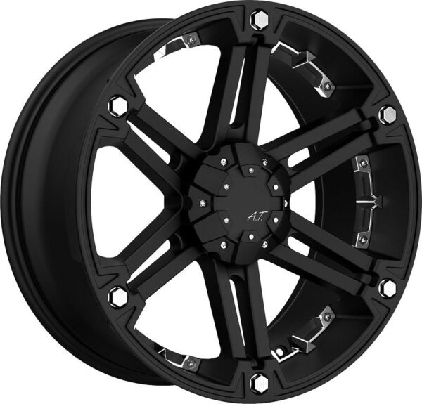 D01 Flatblack Chrome inserts 9x18 6/114,3/120 ET25 CB73,1 60°
