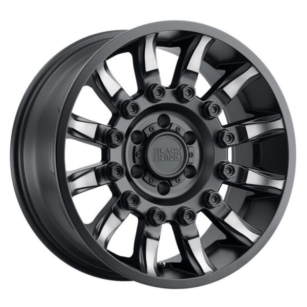 MISSION MATTE BLACK W/ MACHINED TINTED SPOKES 8,5x17 6/120 ET0 CB67,1 60°