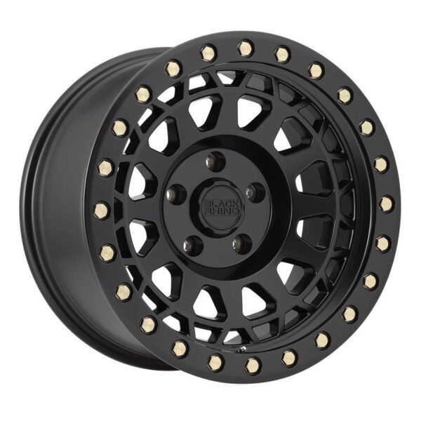 PRIMM MATTE BLACK W/ BRASS BOLTS 9,5x20 6/114,3 ET18 CB76,1 60°
