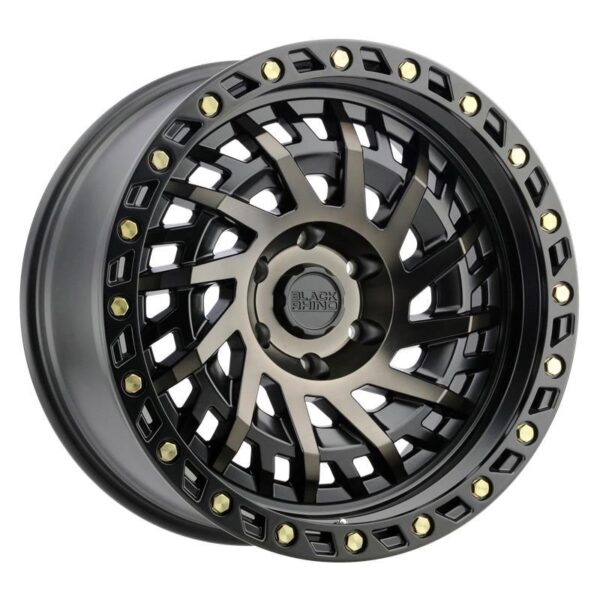 SHREDDER MATTE BLACK W/ MACHINED DARK TINT 9x17 6/139,7 ET-12 CB112,1 60°
