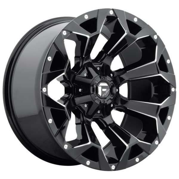 D576 ASSAULT GLOSS BLACK MILLED 10x22 6/135/139,7 ET-18 CB106,1 60°